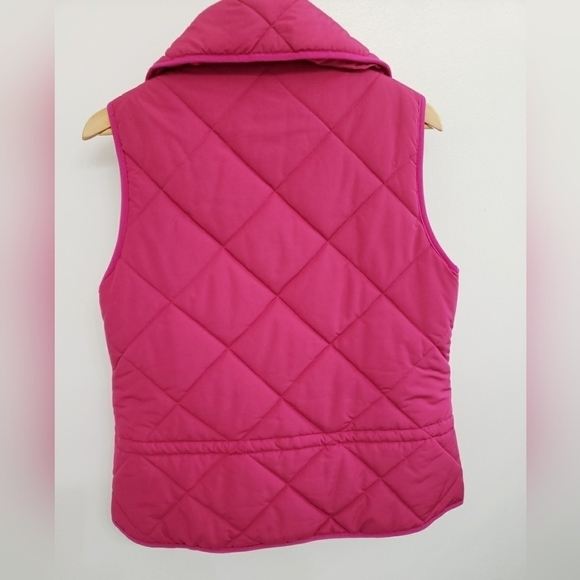 Liz Claiborne Pink Puffer Full Zip Vest Women's Sz M - Picture 2 of 7